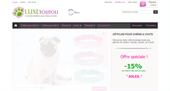 Desktop Screenshot of luxetoutou.com