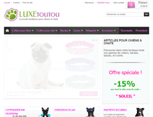 Tablet Screenshot of luxetoutou.com